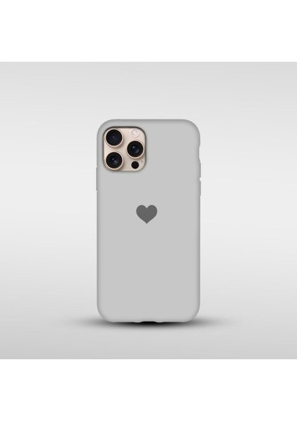 iPhone 15 Pro Max Uyumlu Kalp Baskılı Silikon Lansman Kılıf