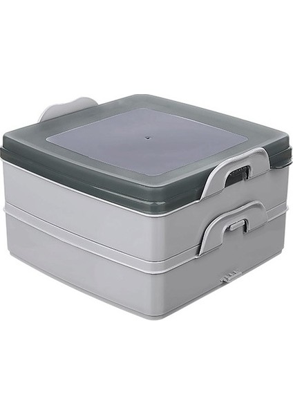 2 Katlı Kapaklı Saklama Kabı- Beslenme Kabı- Sefer Tası Diyet Kabı
