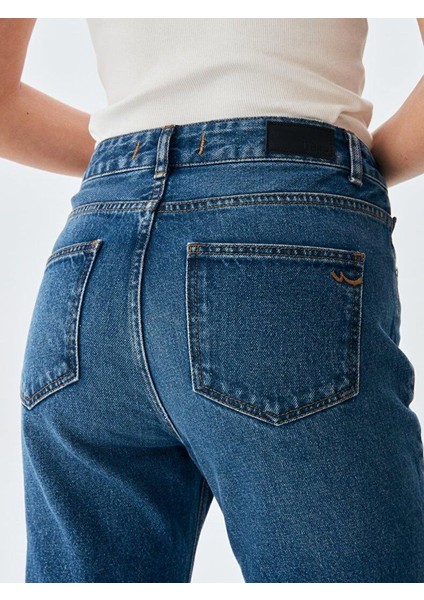 Ltb Lavına x Satrıa Yüksek Bel Mom Jean Pantolon 10095123315401