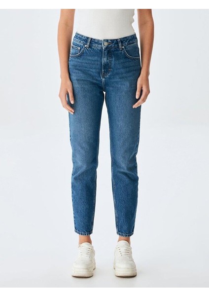 Ltb Lavına x Satrıa Yüksek Bel Mom Jean Pantolon 10095123315401 fiyatları