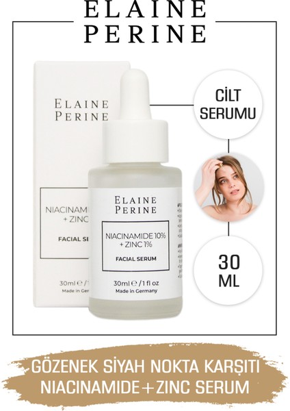 Gözenek Giderici Serum %10 Niacinamide + %1 Zinc Serum 30ml