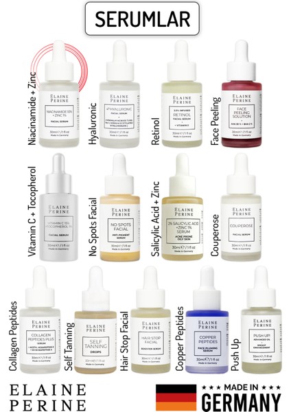 Gözenek Giderici Serum %10 Niacinamide + %1 Zinc Serum 30ml