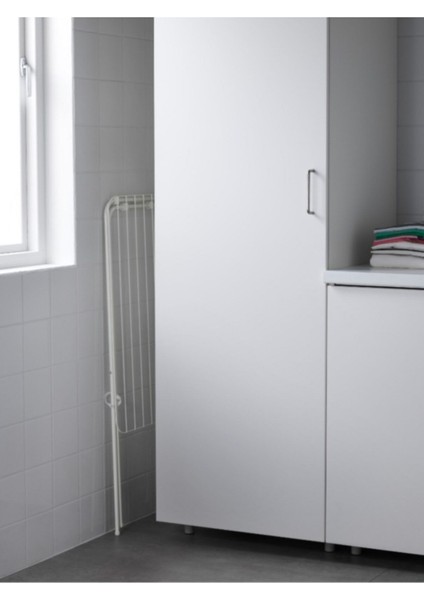 Metal Metal Jall Minimalist Çamaşır Kurutma Askılığı Beyaz Beyaz