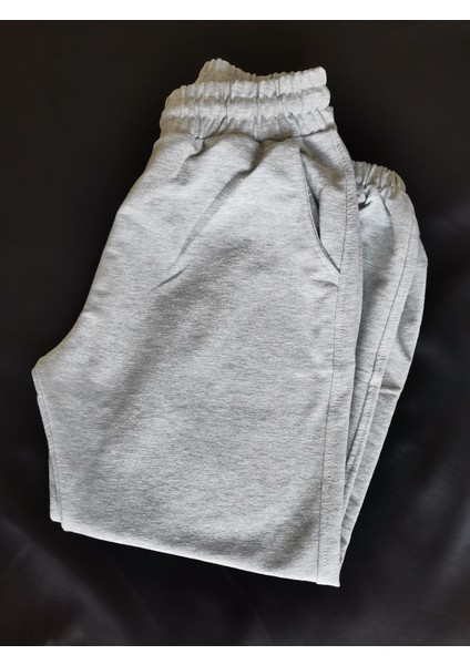 Gri Jogger Yumuşak Dokulu Tek Kadın Eşofman Altı