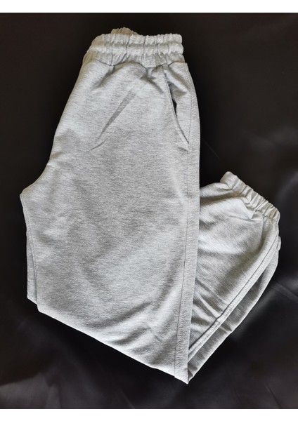 Gri Jogger Yumuşak Dokulu Tek Kadın Eşofman Altı
