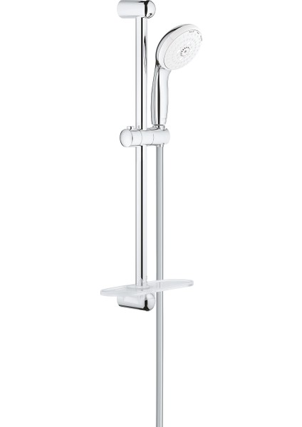 27600001 Grohe Tempesta 100 3 Fonksiyonlu, Sabunluklu, Sürgülü Duş Seti, Krom