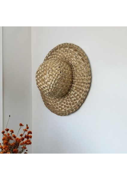 Özel Üretim Doğal El Yapımı Hasır Duvar Süsü 34 cm fiyatları