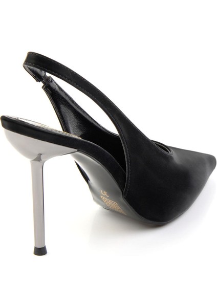 Parlak Siyah Kadın Klasik Topuklu Ayakkabı K01209080038 modelleri