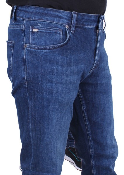 Panama 767-02 Lacivert Düşük Bel Dar Paça Erkek Jeans Pantolon modelleri