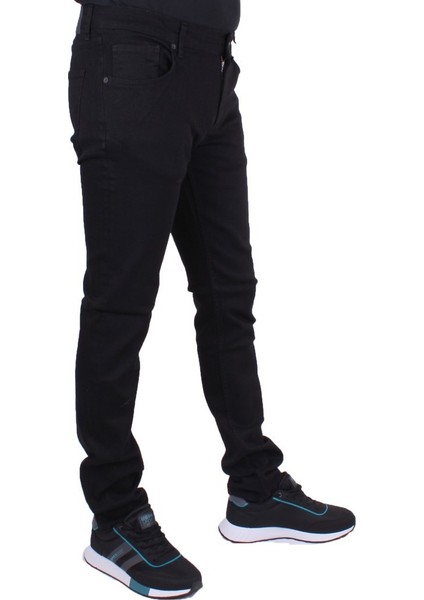 Panama 731-01 Siyah Düşük Bel Dar Paça Erkek Jeans Pantolon