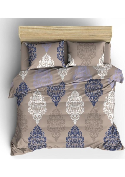 Çarşafı Lastikli Pamuklu Nevresim Takımı 140 x 200 Yataklar Için