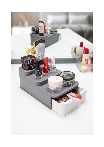 Compact Çekmeceli ve Standlı Düzenleyici- Makyaj Organizeri
