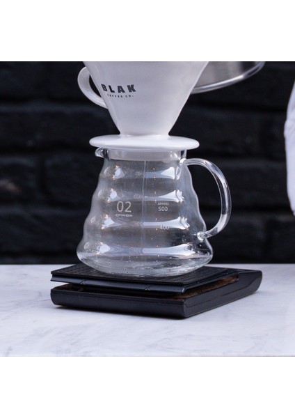 V60 Cam Filtre Kahve Sürahisi - 600 Ml.