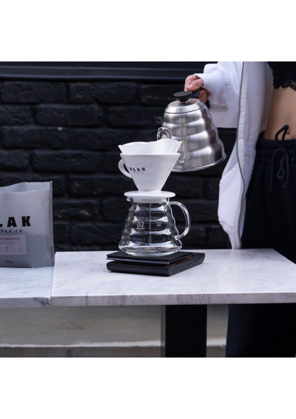 V60 Cam Filtre Kahve Sürahisi - 600 Ml.