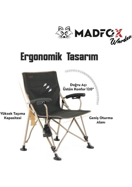 Warden Katlanır Kamp Sandalyesi Yeşil