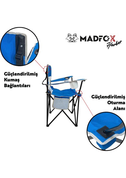 Harbor Katlanır Kamp Sandalyesi Mavi