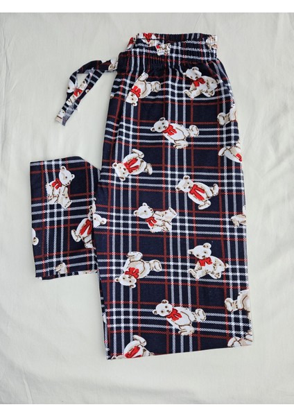 Lacivert Ayıcıklı Pijama Altı