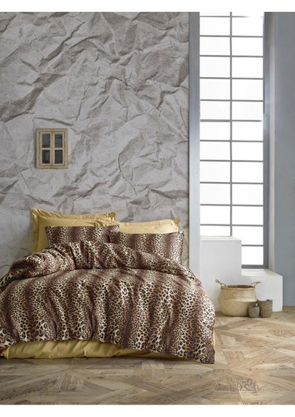 Çarşafı Lastikli 140 x 200 Yataklar Için Nevresim Takımı 4 Yastıklı