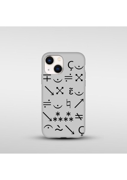 iPhone 13/14 Uyumlu Kalp Baskılı Silikon Lansman Kılıf