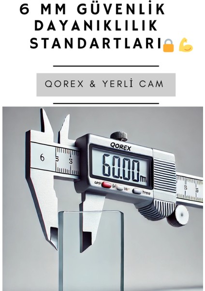 Ustaduş - Siyah - 6 mm Temperli Kum Cam Duşakabin H:190 Özel Seri Krom Aksesuar ( 1 )