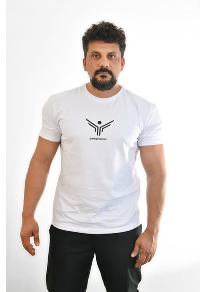 Beyaz Büyük Logolu Erkek Tshirt fiyatları