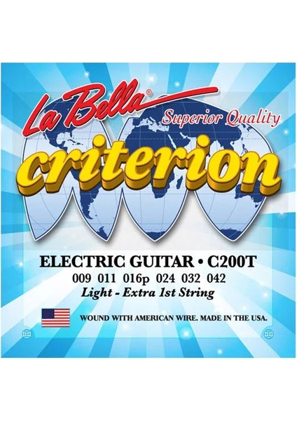 Gitar Aksesuar Elektro Tel Labella LB-C200T 09 (368368)