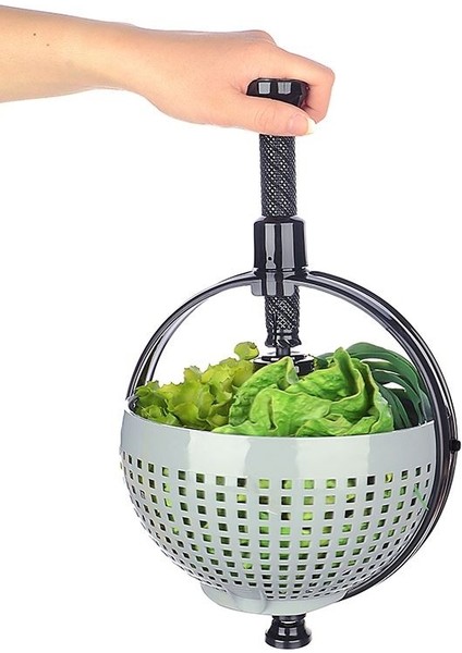 Hızlı Salata Kurutucu Süzgeç- Dönerli Süzgeç Dev Boy (368368)