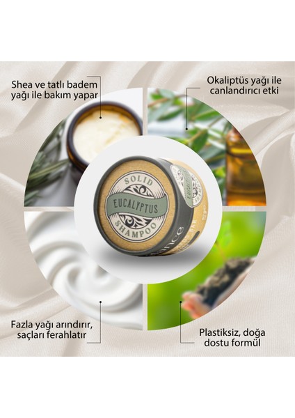 Doğal Katı Şampuan Yağlı Saçlar 80 gr fırsatları