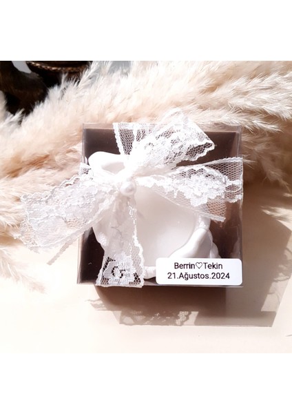 Deniz Kabuğu Mumluk - Düğün, Nikah, Nişan, Doğumgünü ve Söz Hediyeliği 10 Adet modelleri