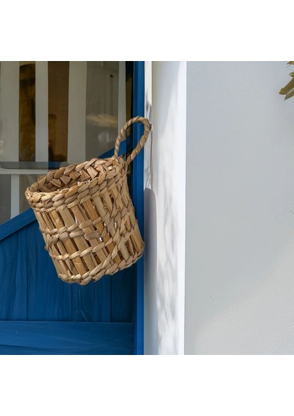 Dekoratif Çok Amaçlı Doğal El Yapımı Hasır Saksı Sepet / 10X10 cm fiyatları