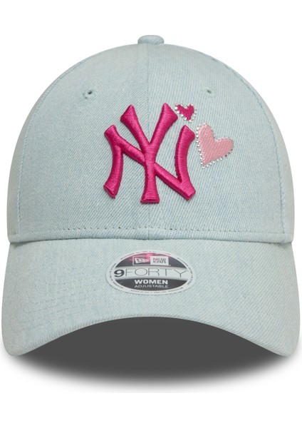 New York Yankees Kadın Mavi Kot 60595356 Şapka