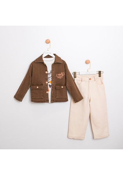 Erkek Çocuk Ceket, Tişört ve Pantolon Takımı – 3'lü Set, Günlük ve Şık fiyatları