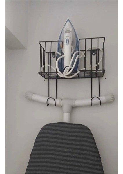 Kapı ve Duvara Monte Ütü ve Ütü Masası Düzenleyici Organizer Süper Sticker Askı(Ütü Askısı) modelleri