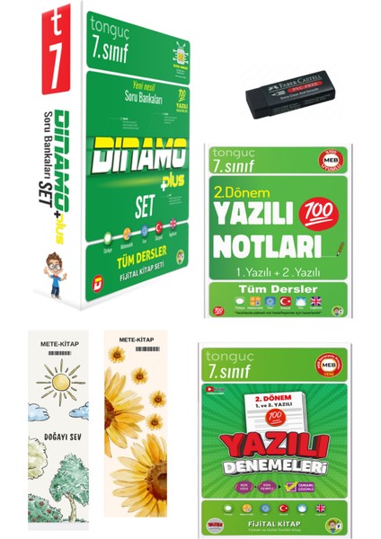 7. Sınıf Dinamo Tüm Dersler Soru Bankası Set 7. Sınıf Yazılı Notları 2. Dönem 1 ve 2. Yazılı 7. Sınıf Yazılı Denemeleri 2. Dönem 1 ve 2. Yazılı