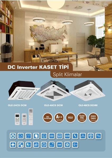 42000 Btu Dc Inverter Kaset Tipi Split Klima