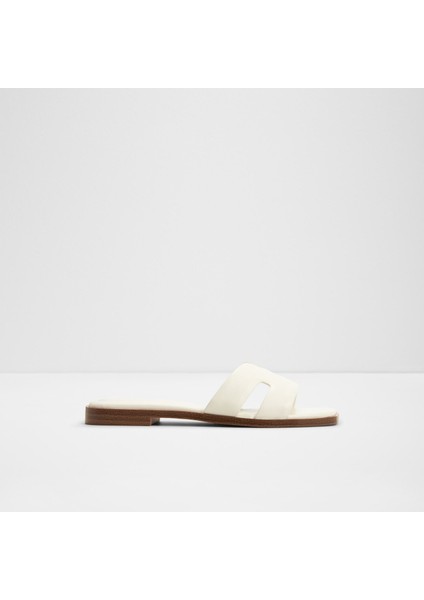 Itsandal Sandalet Düz Terlik - Beyaz