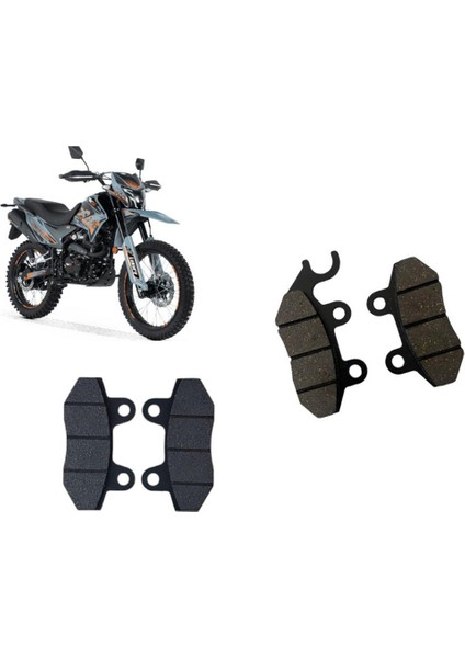 Rks Cross Xvr 250 Ön - Arka Fren Disk Balatası Takımı