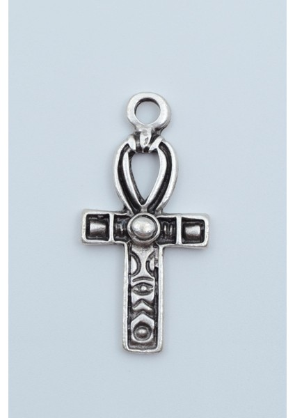 Ankh Anahtarı - Nil'in Anahtarı Gümüş Kaplama Kolye Ucu