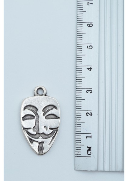 V For Vendetta Gümüş Kaplama Kolye Ucu