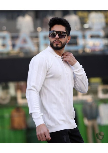 Baros Polo Yaka Uzun Kol Erkek Örme TRIKO-7164