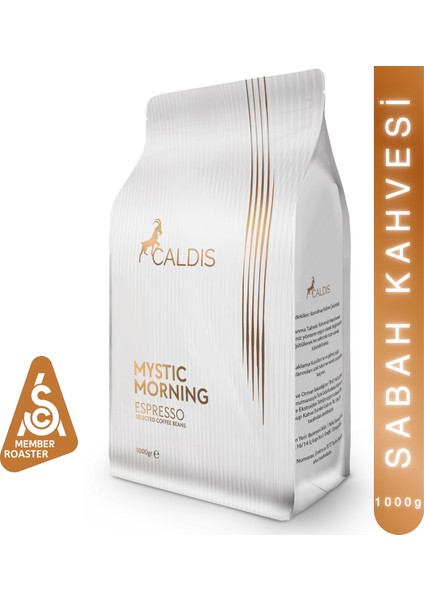 Mystic Morning™ 1000 gr Espresso %100 Arabica Çekirdek Kahve