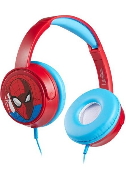 Kablolu Mikrofonlu Kulaklık Marvel Spiderman Örümcek Adam Kulaklık Lisanslı MV-6513-SP 11 Adet Sticker Ile Birlikte