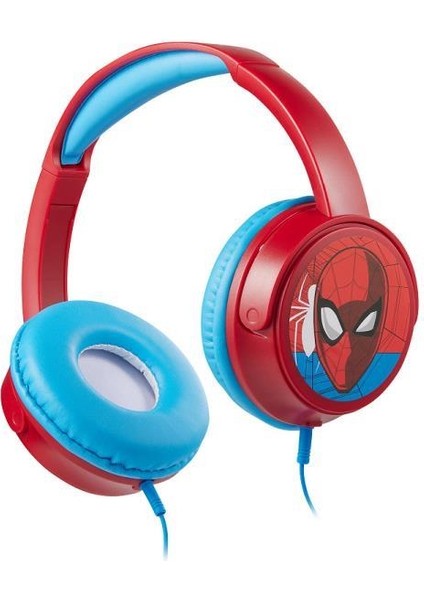 Kablolu Mikrofonlu Kulaklık Marvel Spiderman Örümcek Adam Kulaklık Lisanslı MV-6513-SP 11 Adet Sticker Ile Birlikte