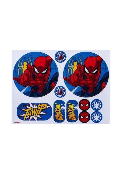 Kablolu Mikrofonlu Kulaklık Marvel Spiderman Örümcek Adam Kulaklık Lisanslı MV-6513-SP 11 Adet Sticker Ile Birlikte