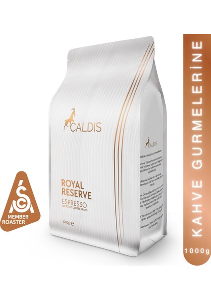 Royal Reserve™ 1000 gr Espresso %100 Arabica Çekirdek Kahve