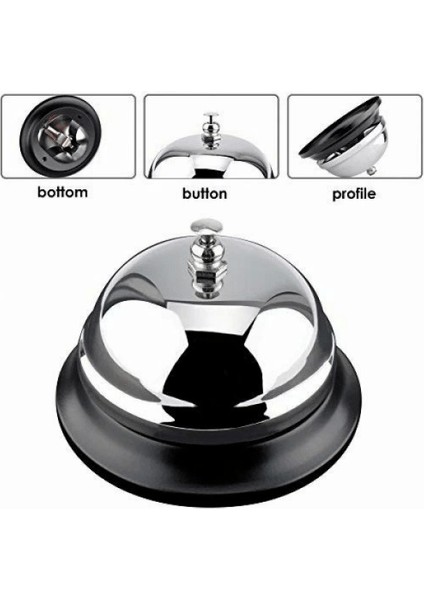 Metal Renkli Masa Otel Resepsiyon Zili ( Lisinya ) modelleri