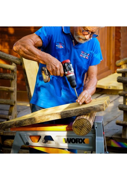 WX354.9C 20VOLT/2.0AH Li-Ion Tek Akülü Kömürsüz Profesyonel Darbeli Şarjlı Matkap