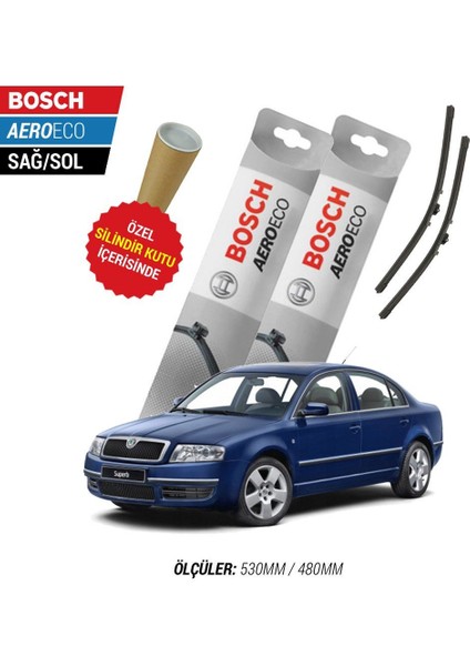 Skoda Superb 2008 Silecek Takımı Bosch Aeroeco