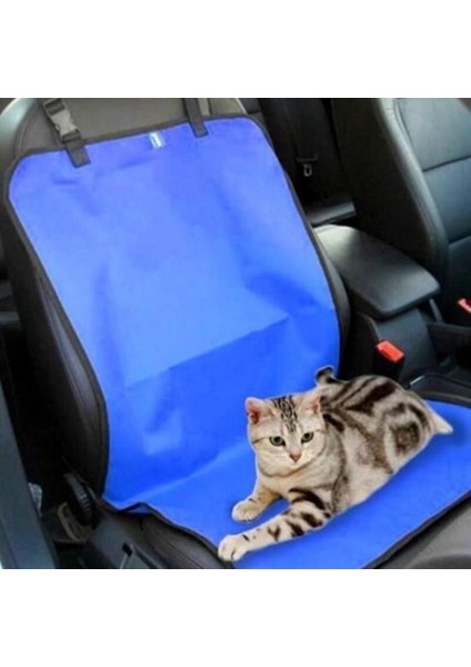 Büro Ev Evcil Hayvanı Için Çantalı Mavi Kedi Köpek Araç Arka Koltuk Kılıfı