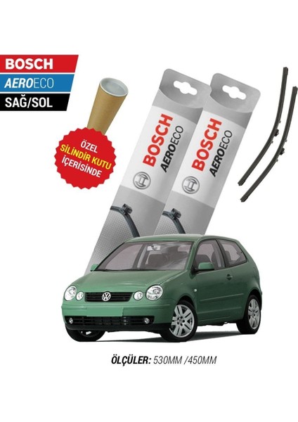 Volkswagen Polo 2003 Silecek Takımı Bosch Aeroeco